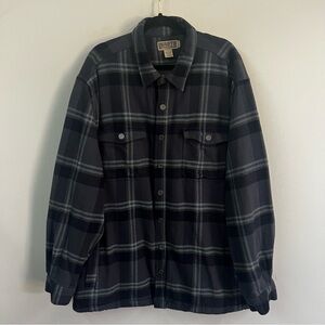 Duluth Trading Co Flapjack Fleece Lined Relaxed Shirt Jac Shacket